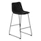 Monarch Specialties Office Chair, Bar Height, Standing, Computer Desk, Work, Pu Leather Look, Metal, Black, Contemporary I 7754 - alternate 1